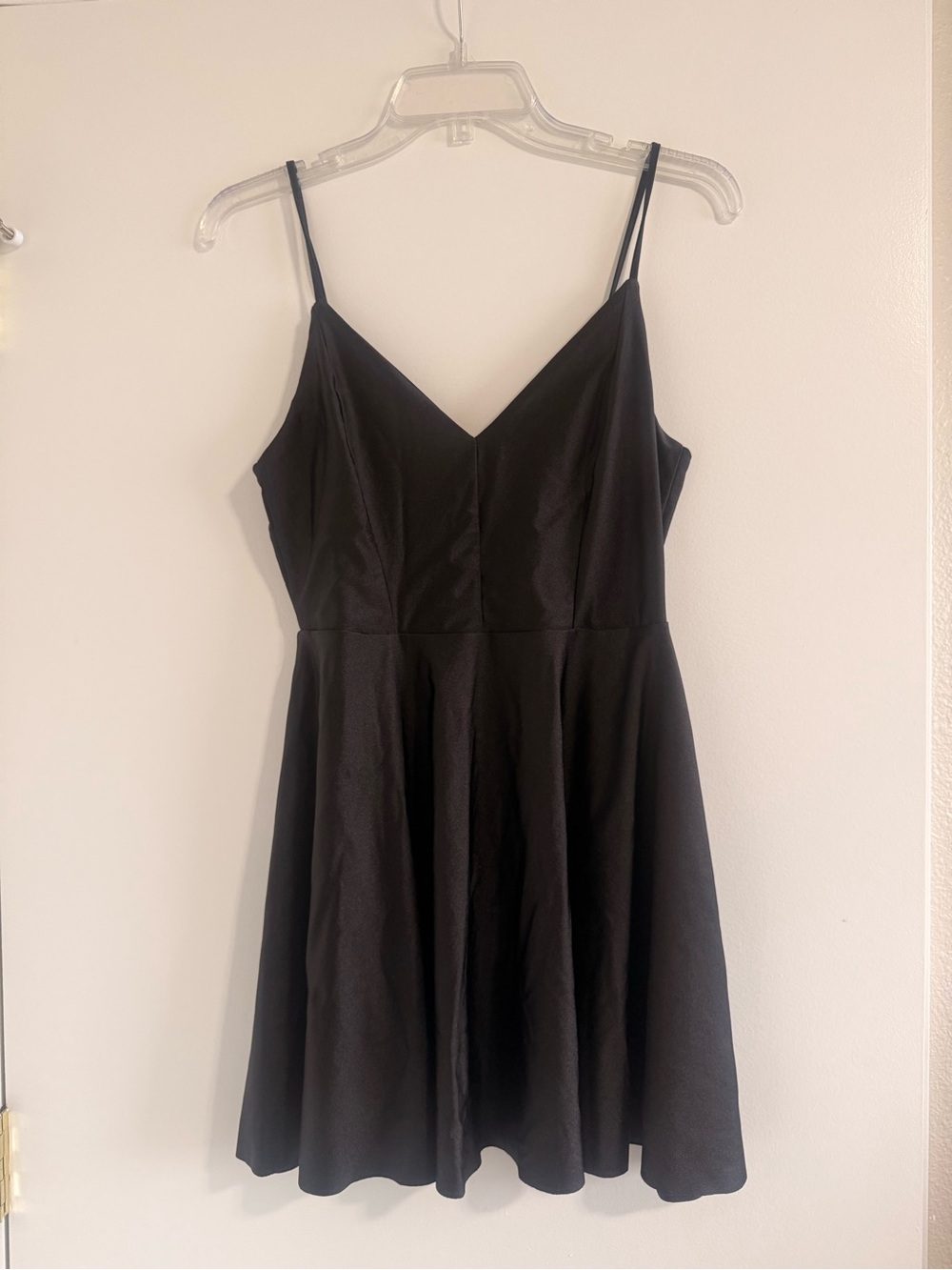 Urban Outfitters Black V-Neck Spaghetti Strap Mini Dress